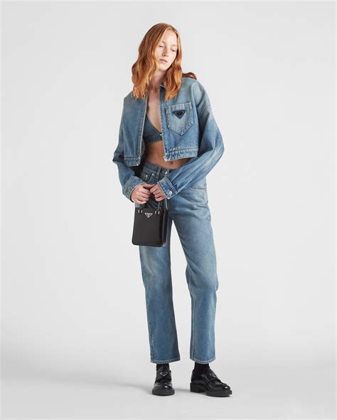 organic denim top prada|Organic denim top .